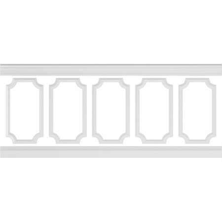 Ekena Millwork Wainscot Paneling Kit, Urethane, 94-1/2 in L, Factory Primed WPKUSC041P040